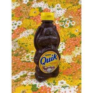Vintage 90s Nestle Quik Nesquik Empty Bottle Bunny Bottle - Y2K - Collectible